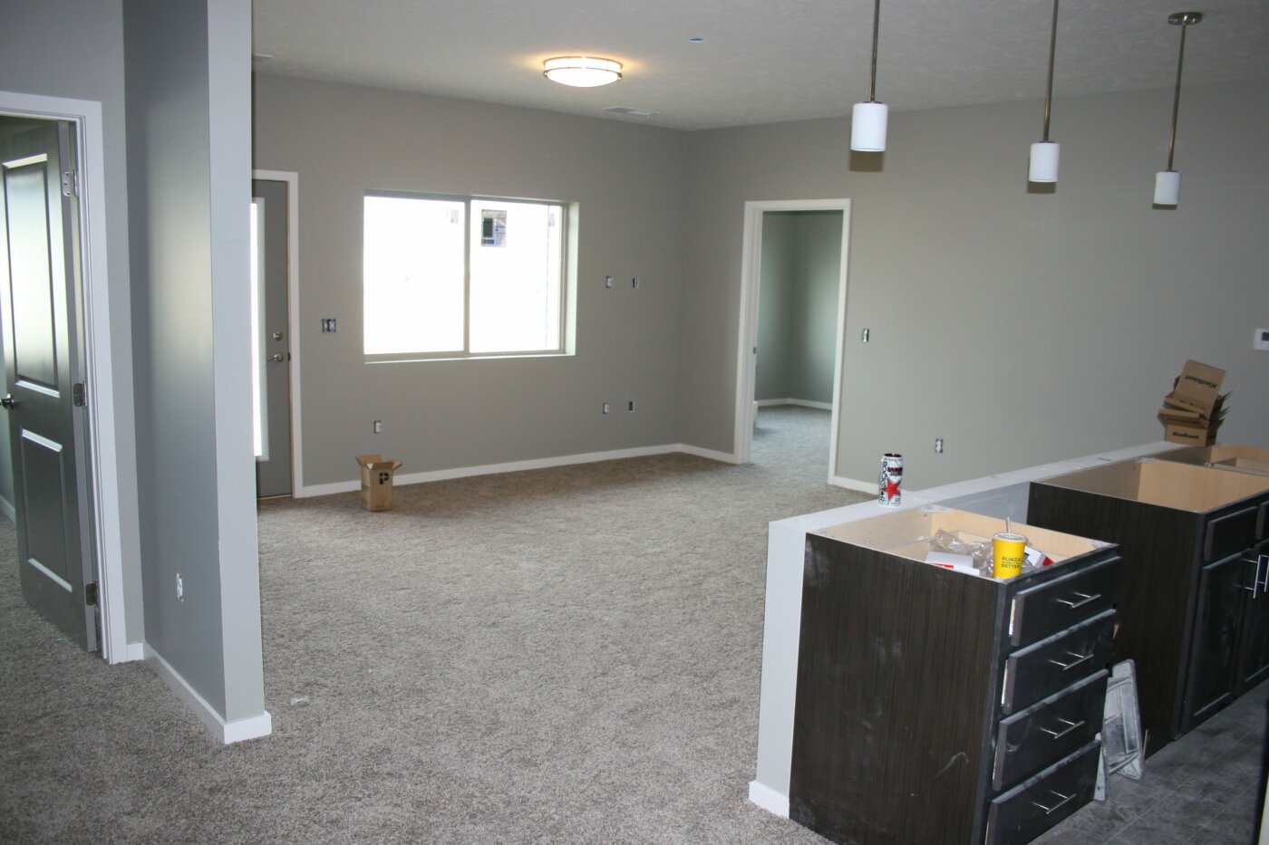 Interior Entry and Main Room Under Construction