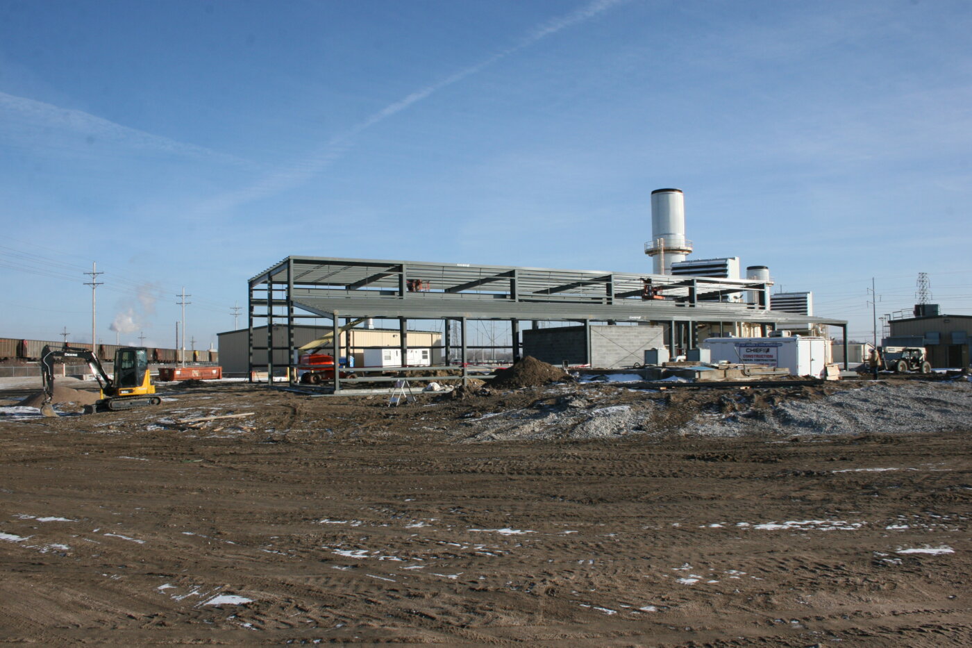 Steel Frame of Building